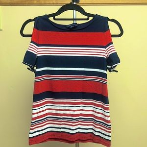 NWOT Tommy Hilfiger Women’s XXS Red/White/Blue Top